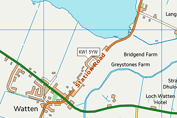 KW1 5YW map - OS VectorMap District (Ordnance Survey)