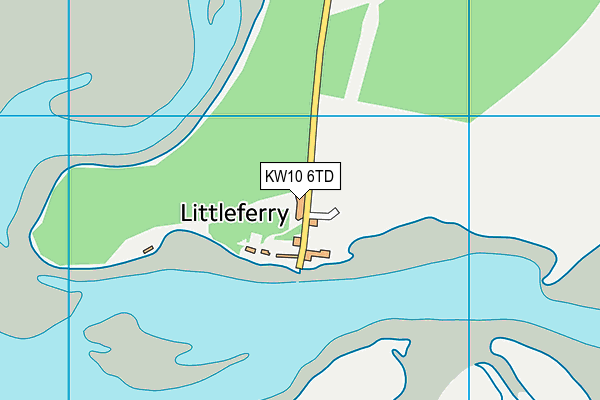 KW10 6TD map - OS VectorMap District (Ordnance Survey)