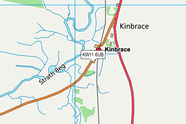 KW11 6UB map - OS VectorMap District (Ordnance Survey)