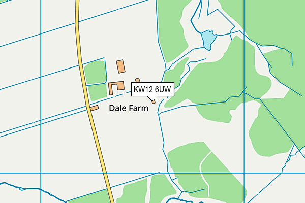 KW12 6UW map - OS VectorMap District (Ordnance Survey)