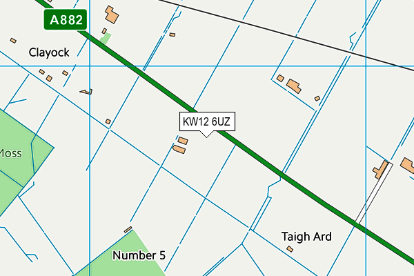 KW12 6UZ map - OS VectorMap District (Ordnance Survey)