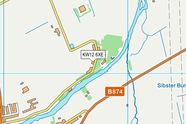 KW12 6XE map - OS VectorMap District (Ordnance Survey)