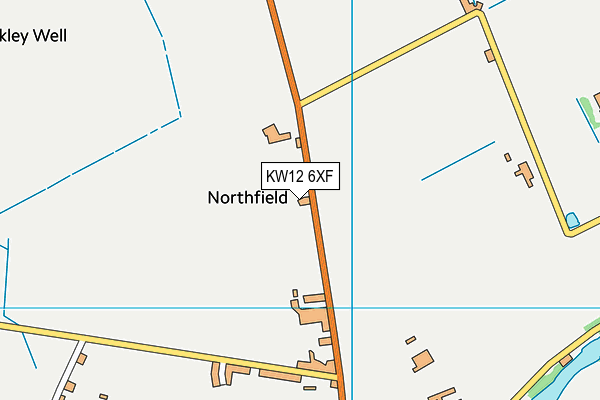 KW12 6XF map - OS VectorMap District (Ordnance Survey)