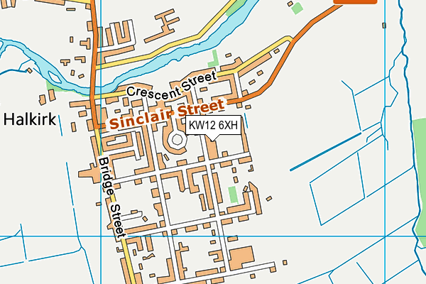 KW12 6XH map - OS VectorMap District (Ordnance Survey)