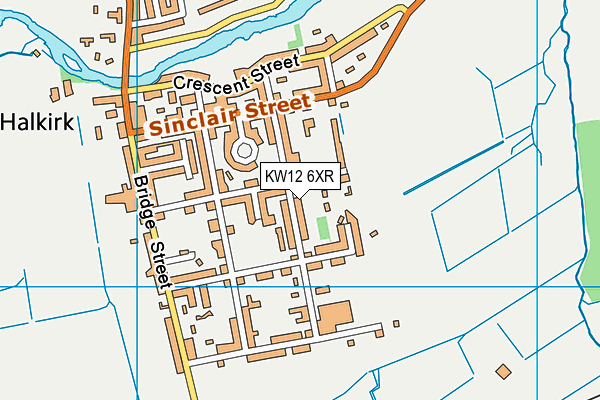 KW12 6XR map - OS VectorMap District (Ordnance Survey)