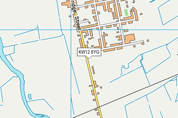 KW12 6YG map - OS VectorMap District (Ordnance Survey)