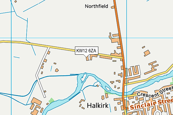 KW12 6ZA map - OS VectorMap District (Ordnance Survey)