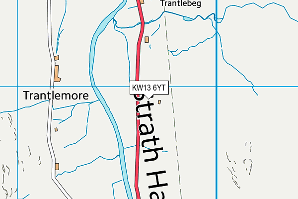 KW13 6YT map - OS VectorMap District (Ordnance Survey)