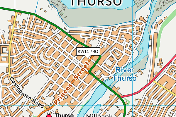 Map of COMMERCIAL HOTEL (THURSO) LTD at district scale
