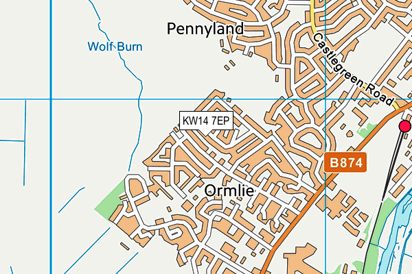 KW14 7EP map - OS VectorMap District (Ordnance Survey)