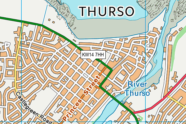 KW14 7HH map - OS VectorMap District (Ordnance Survey)