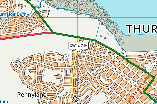 KW14 7JH map - OS VectorMap District (Ordnance Survey)