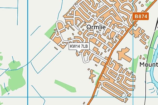 KW14 7LB map - OS VectorMap District (Ordnance Survey)