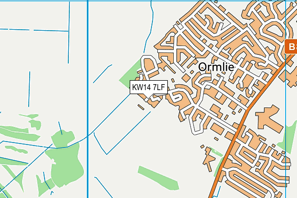 KW14 7LF map - OS VectorMap District (Ordnance Survey)