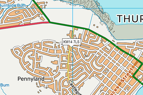 KW14 7LS map - OS VectorMap District (Ordnance Survey)