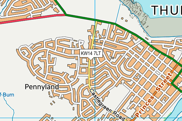 KW14 7LT map - OS VectorMap District (Ordnance Survey)