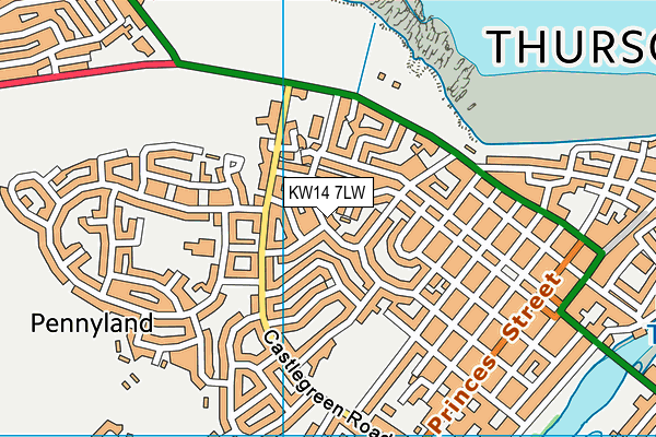 KW14 7LW map - OS VectorMap District (Ordnance Survey)