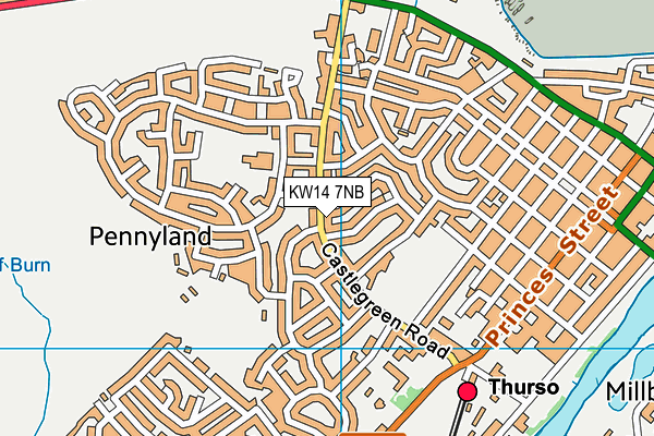KW14 7NB map - OS VectorMap District (Ordnance Survey)