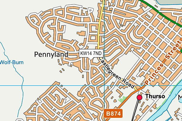 KW14 7ND map - OS VectorMap District (Ordnance Survey)