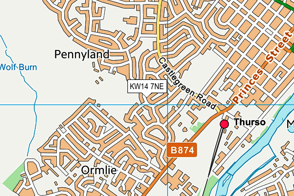 KW14 7NE map - OS VectorMap District (Ordnance Survey)