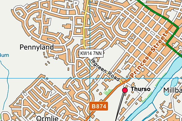 KW14 7NN map - OS VectorMap District (Ordnance Survey)