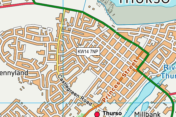 KW14 7NP map - OS VectorMap District (Ordnance Survey)