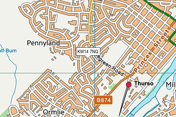 KW14 7NQ map - OS VectorMap District (Ordnance Survey)