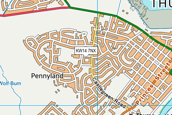 KW14 7NX map - OS VectorMap District (Ordnance Survey)