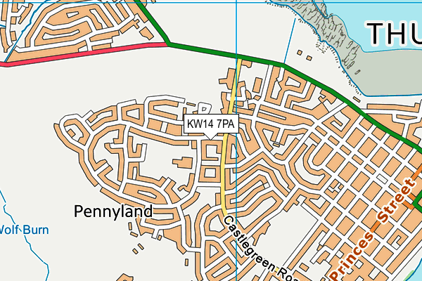KW14 7PA map - OS VectorMap District (Ordnance Survey)