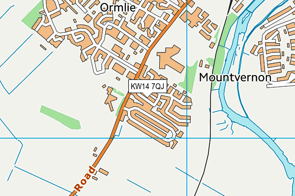 KW14 7QJ map - OS VectorMap District (Ordnance Survey)
