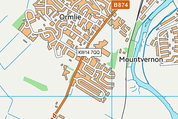 KW14 7QQ map - OS VectorMap District (Ordnance Survey)