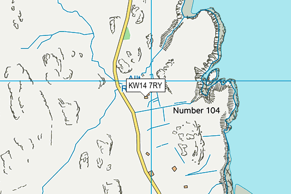 KW14 7RY map - OS VectorMap District (Ordnance Survey)