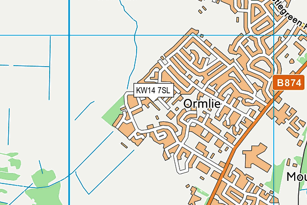 KW14 7SL map - OS VectorMap District (Ordnance Survey)