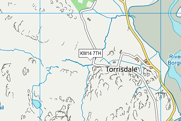 KW14 7TH map - OS VectorMap District (Ordnance Survey)