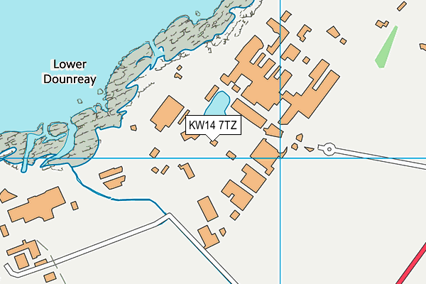 KW14 7TZ map - OS VectorMap District (Ordnance Survey)