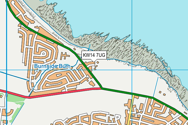 KW14 7UG map - OS VectorMap District (Ordnance Survey)