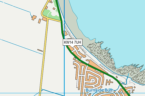 KW14 7UH map - OS VectorMap District (Ordnance Survey)