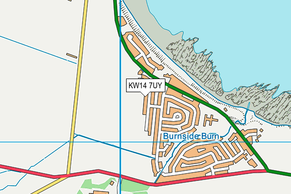 KW14 7UY map - OS VectorMap District (Ordnance Survey)