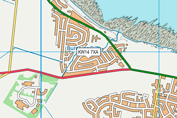 KW14 7XA map - OS VectorMap District (Ordnance Survey)