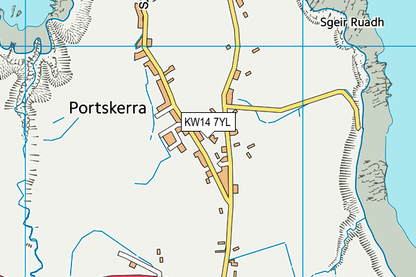 KW14 7YL map - OS VectorMap District (Ordnance Survey)