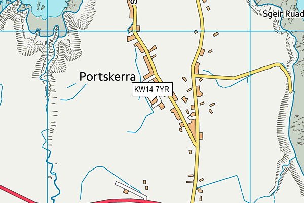KW14 7YR map - OS VectorMap District (Ordnance Survey)
