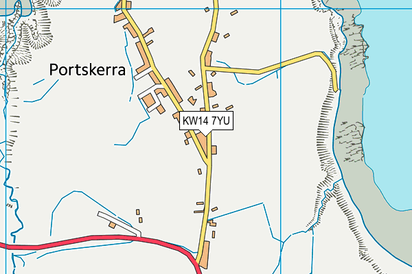 KW14 7YU map - OS VectorMap District (Ordnance Survey)
