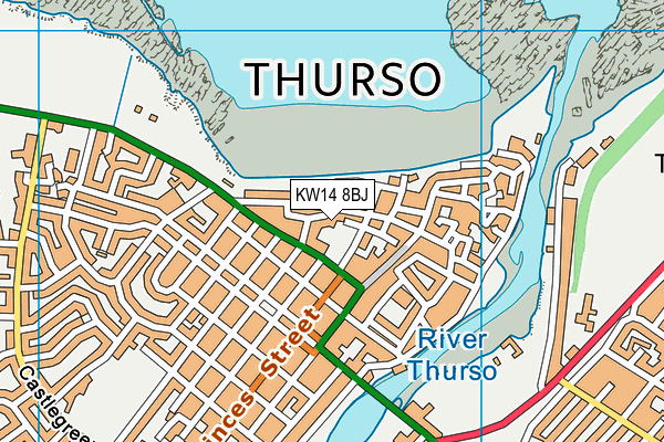 KW14 8BJ map - OS VectorMap District (Ordnance Survey)