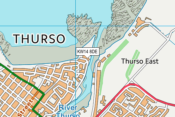 KW14 8DE map - OS VectorMap District (Ordnance Survey)