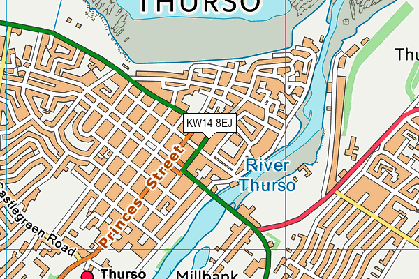 Map of BYDAND (THURSO) LIMITED at district scale