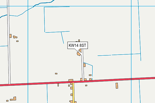 KW14 8ST map - OS VectorMap District (Ordnance Survey)