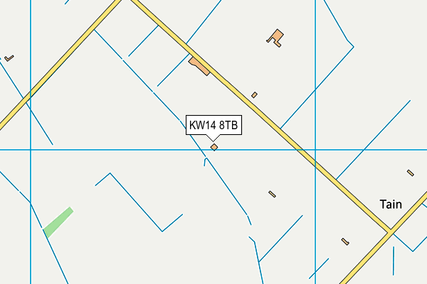 KW14 8TB map - OS VectorMap District (Ordnance Survey)