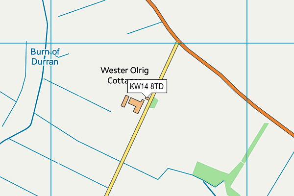 KW14 8TD map - OS VectorMap District (Ordnance Survey)