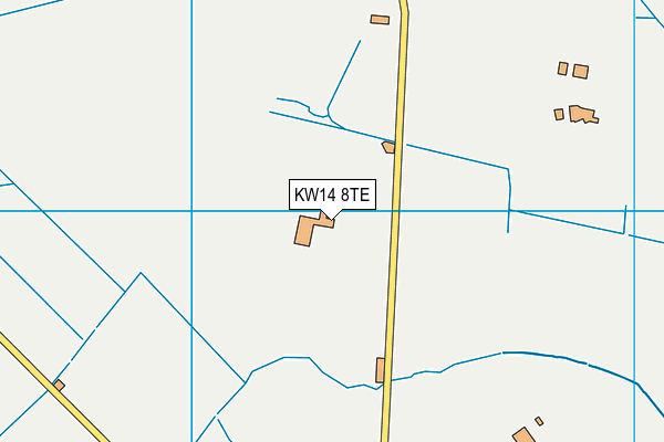 KW14 8TE map - OS VectorMap District (Ordnance Survey)