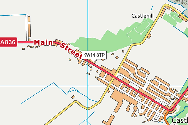 KW14 8TP map - OS VectorMap District (Ordnance Survey)
